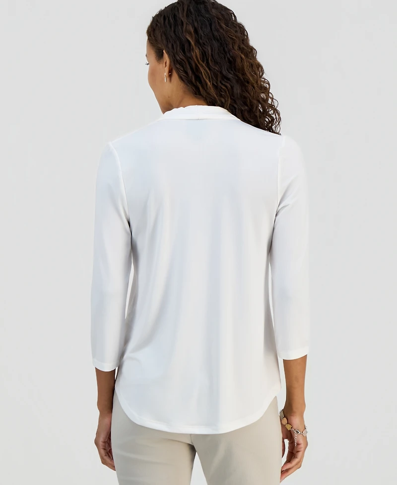 Jm Collection Petite Solid Top, Created for Macy's