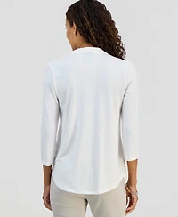Jm Collection Petite Solid Top, Created for Macy's