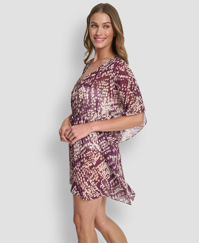 Dkny Women's Tie Front Cover-Up Kaftan