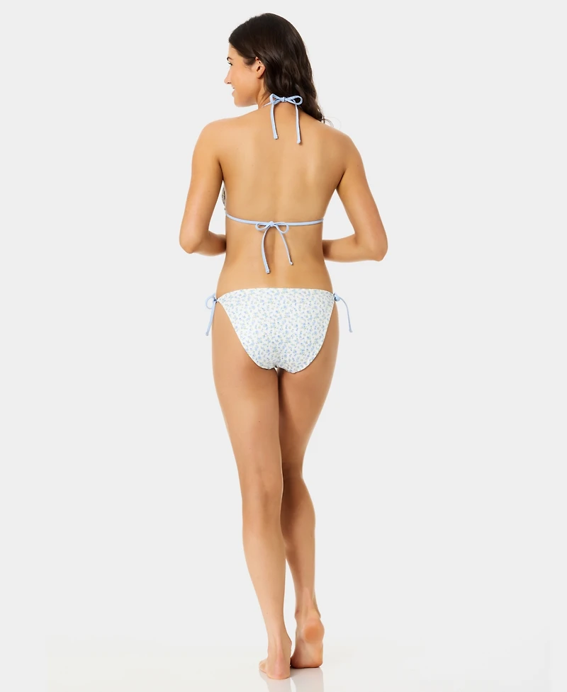 California Waves Women's Ditsy Wide Rib Reversible Triangle Swim Top