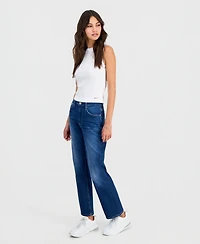 Guess Women's '80s High Rise Straight-Leg Jeans