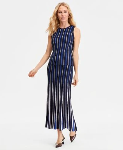 I.N.C. International Concepts Womens Sleeveless Striped Sweater Skirt