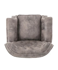 Streamdale Furniture Accented Push Back Recliner Chair with Rolled Arms