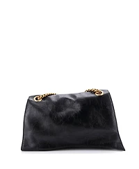 Pre-Owned Balenciaga Large Crush Chain Flap Bag Leather