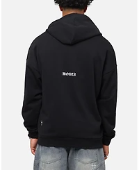 Saint Morta Men's Gothic Distressed Zip Hoodie