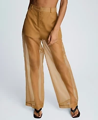 Kenneth Cole Women's High-Waist Organza Pants