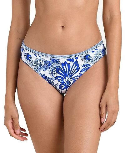La Blanca Women's Botanical Brocade Low-Rise Hipster Swim Bottoms