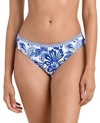 La Blanca Women's Botanical Brocade Low-Rise Hipster Swim Bottoms
