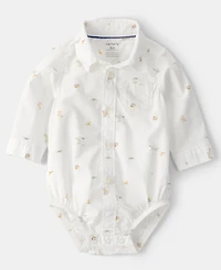 Carter's Baby Boys' Easter Bunny Long-Sleeve Bodysuit and Suspender Pants, 2-Piece Set