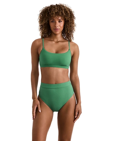 Mimi Flamingo Women's Brooke High-Waisted Bikini Bottoms