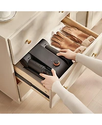 Ecooso Shoe Dryer, Foldable 2-Tube Boot Dryer w/ Timer, Heated Blower, V0 Flame-Retardant, Portable