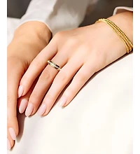 Mint & Lily Crystal Statement Spinning Fidget Ring