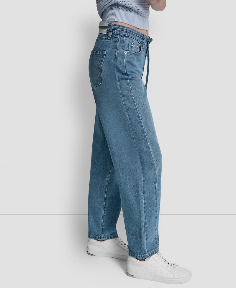Dkny Jeans Petite Mid-Rise Barrel