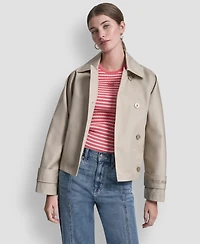 Dkny Jeans Petite Long-Sleeve Single-Breasted Jacket