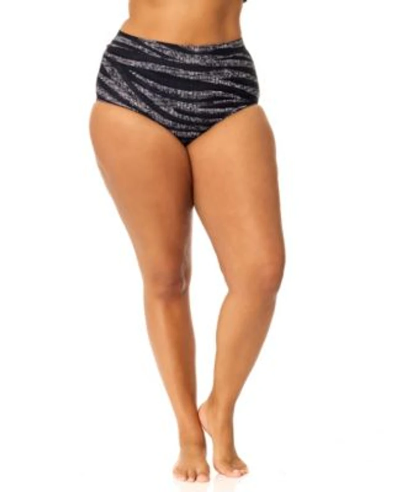Raisins Curve Plus Size Aruba Scoop Neck Longline Bikini Top Bottoms