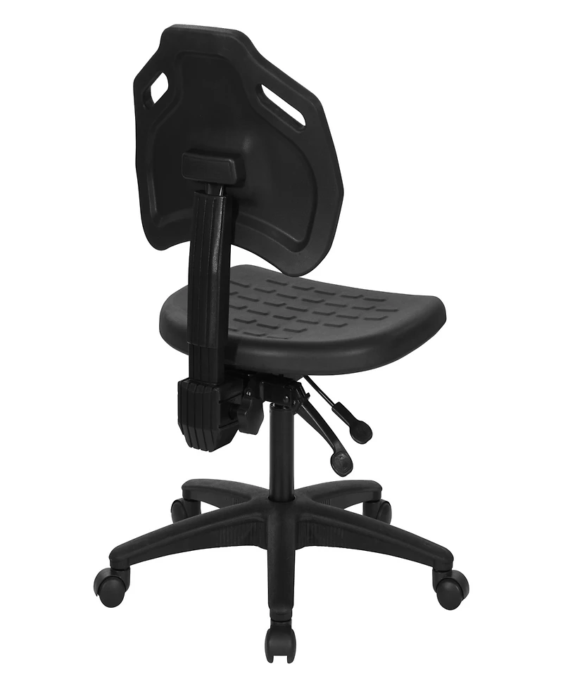 Osp Home Furnishings 32.25" Metal Self Skinned Urethane Task Chair Seat