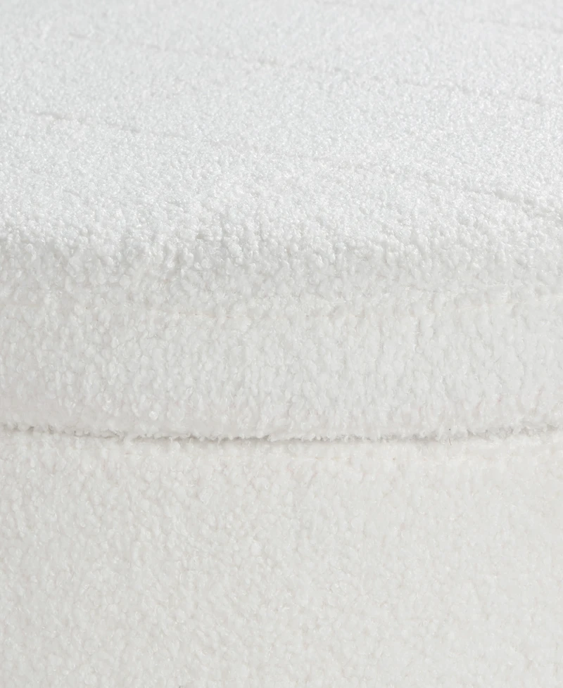 Osp Home Furnishings 18.5" Plastic Baynes Storage Ottoman