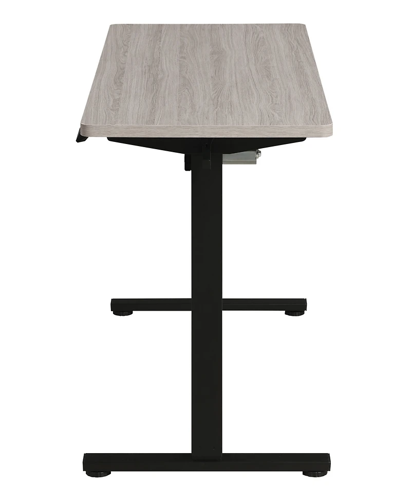 Osp Home Furnishings 59" Wood Primo Sit to Stand Electric Height Adjustable Desk