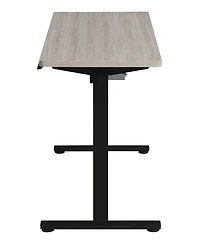 Osp Home Furnishings 59" Wood Primo Sit to Stand Electric Height Adjustable Desk