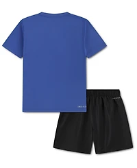 Nike Boys' 4-7 Crewneck T-Shirt and Woven Shorts, 2-Piece Set