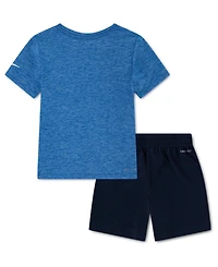 Nike Toddler Boys Dri-fit Dropset T-Shirt & Shorts Set
