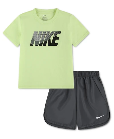 Nike Little Boys T-shirt and Woven Shorts, 2 Piece Set