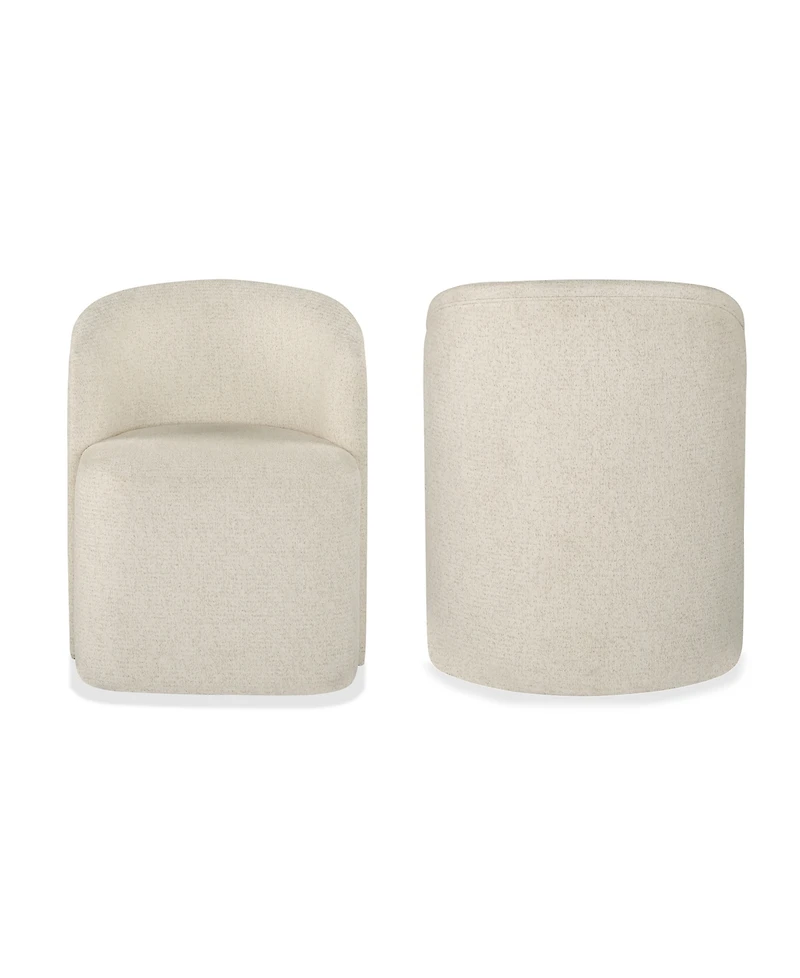 Furniture Marcel -Pc. Upholstered Barrel Side Chairs