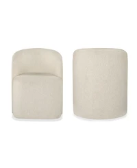 Furniture Marcel -Pc. Upholstered Barrel Side Chairs