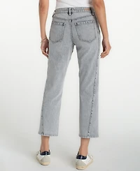 Liverpool Los Angeles Petite Kennedy Mid Rise Straight Jeans
