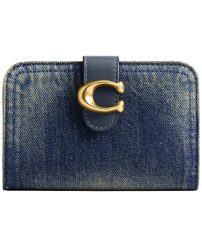 Coach Snap Loved Denim Tabby Wallet