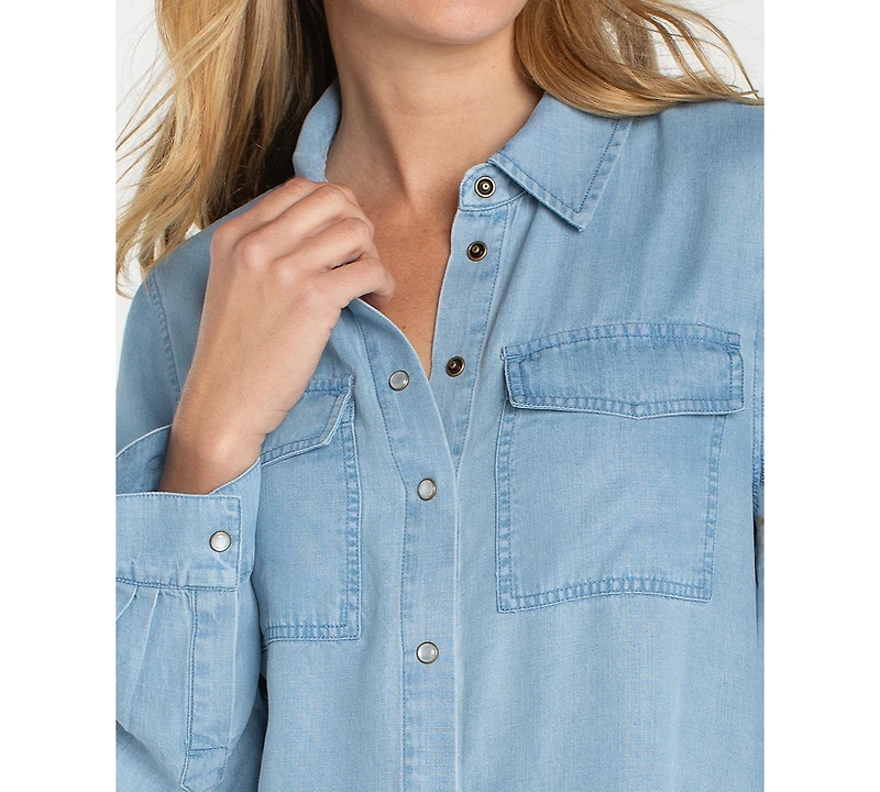 Liverpool Los Angeles Women's Collared Button Down Shirt