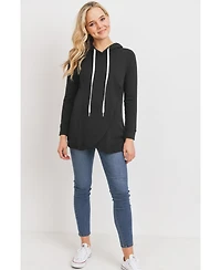 Hello Miz Maternity Crossover Drawstring Nursing Hoodie