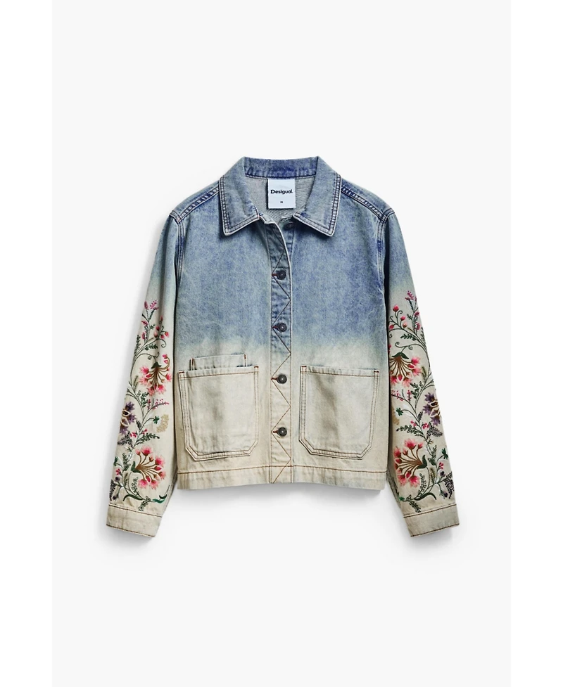 Desigual Women's Floral denim jacket