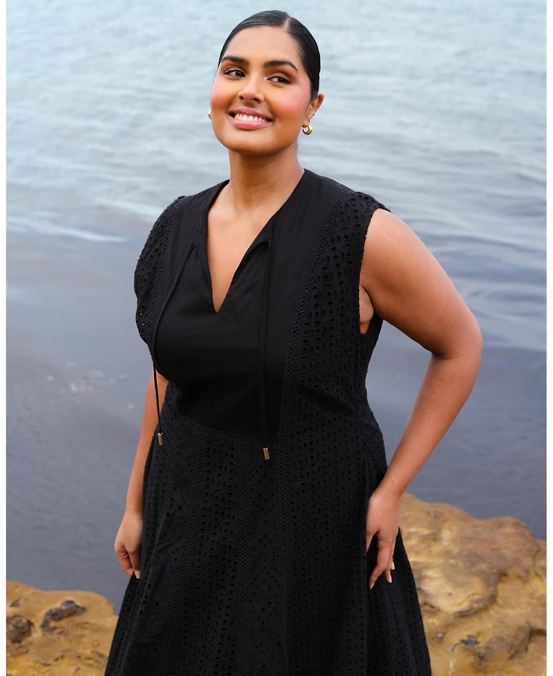 Estelle Women's Blair Cotton Embroidered Dress