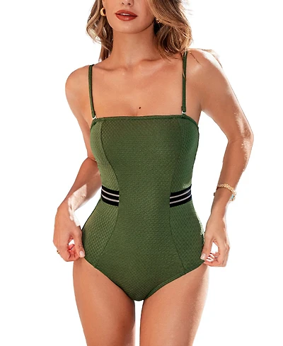 Cupshe Women's On a Yacht Green One-Piece Swimsuit