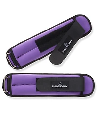 Philosophy Gym Adjustable Ankle/Wrist Weights, Set of 2 - 2 lb Each, 4 lb Total for Strength Training and Fitness