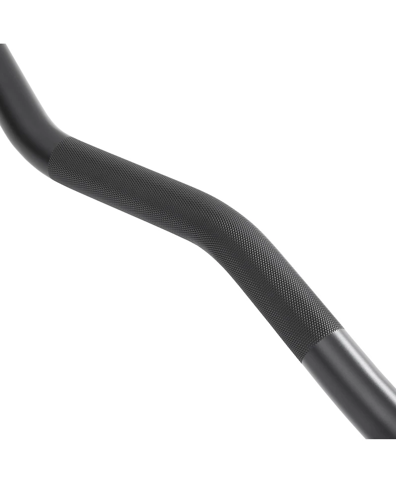 Philosophy Gym 47" Ez Curl Olympic Barbell - 8.5KG 25mm Grip 400LB Capacity 4 Needle Bearing 2" Weightlifting Bar