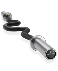 Philosophy Gym 47" Super Curl Olympic Barbell -9.5KG 28mm Grip 400LB Capacity 4 Needle Bearing 2" Weightlifting Bar