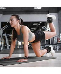 Philosophy Gym 20 Lb Adjustable Ankle Wrist Weights Pair, Arm Leg Weight Straps Set, 10 Lb each with Removable Weights