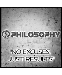 Philosophy Gym Set of 2 Olympic 2-Inch Rubber Bumper Plates ( Lb each) Black