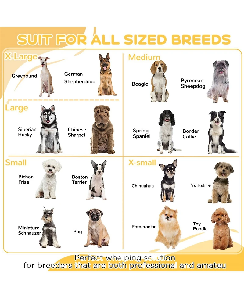 Aostirmotor 81" Extra Large Whelping Box