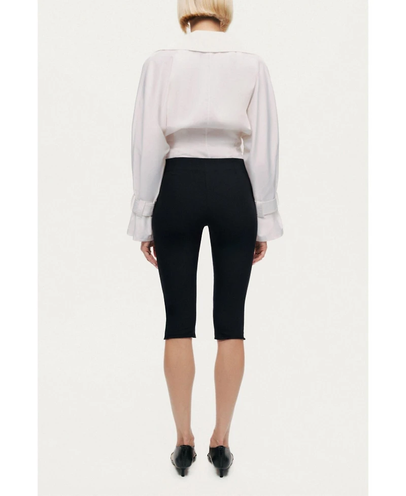 Nocturne Women's Layered Collar Wrap Bodysuit