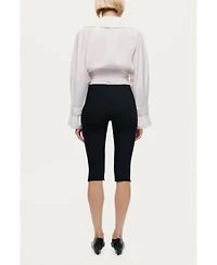 Nocturne Women's Layered Collar Wrap Bodysuit