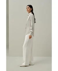 Lilysilk Women's Spread Collar Silk Shirt