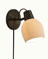 Nova of California Petaluma Bone Porcelain Wall Sconce