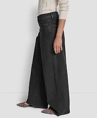 Dkny Jeans Women's High Rise Modern Wide Leg