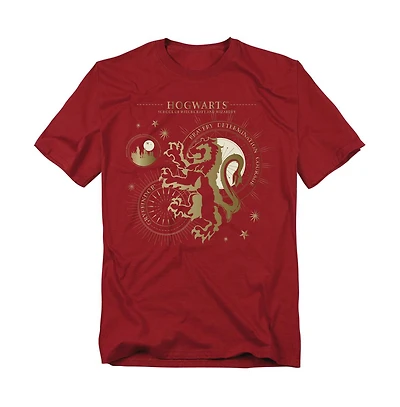 Harry Potter Men's Bravery, Deterimation, Courange, Gryffindor T Shirt