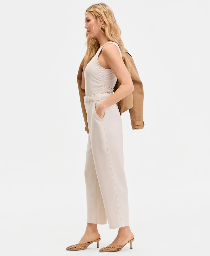 I.n.c. International Concepts Women's Barrel-Leg Ankle Pants, Macy's Exclusive