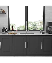 flynama 30x18x9inch Undermount Kitchen Sink Stainless Steel Single Bowl 16 Gauge Deep Basin