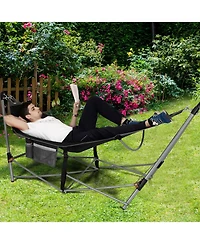 Sugift Portable Folding Hammock with Hammock Stand